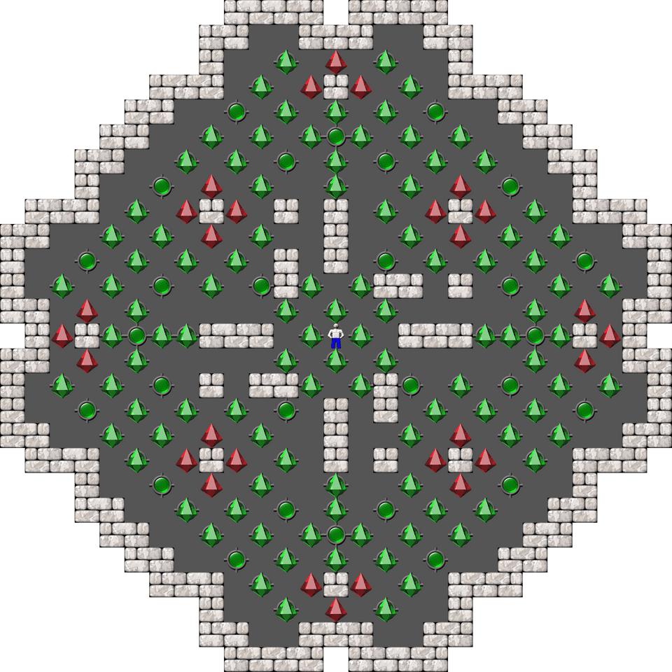 Sokoban Sasquatch 07 Arranged level 109